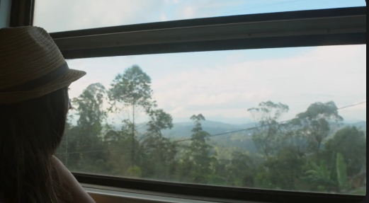 Hill-country train views